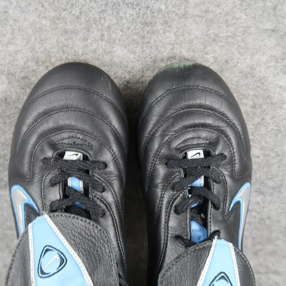 Nike Shoes Womens 9 Soccer Cleats Volant FG-E Black Leather Lace Up Low Athletic